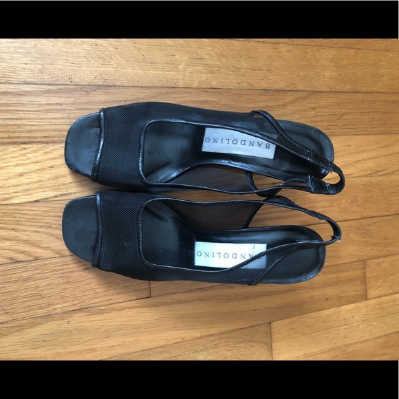 90s Vintage Mesh Bandolino Slingbacks - Picture 2 of 5